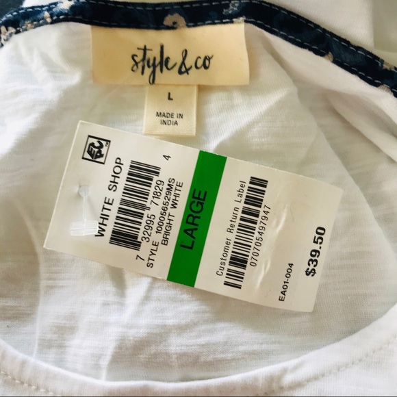 Style & Co Tank Top Sleeveless Scoop Neck Stretch - Picture 8 of 13